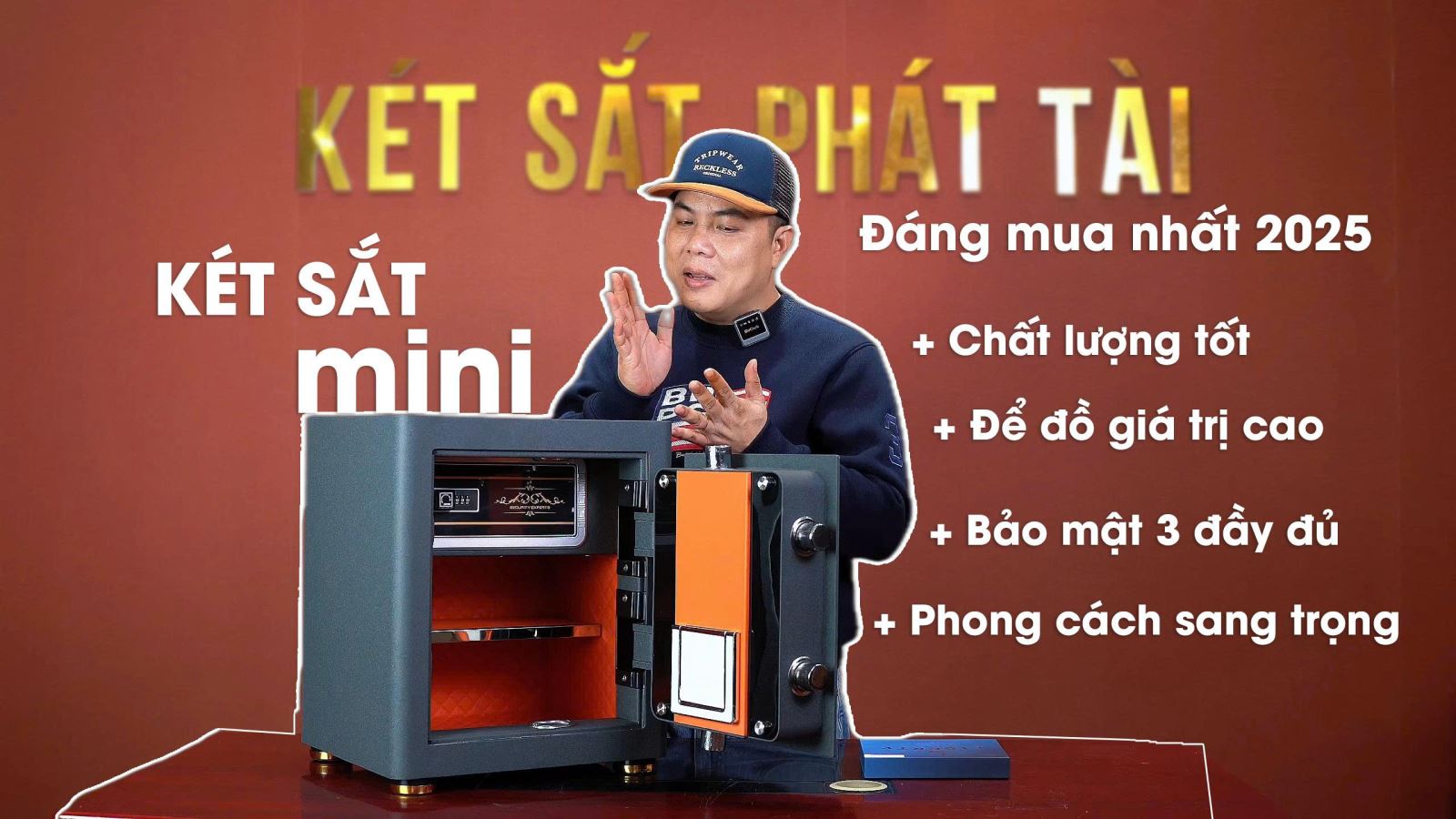 Két Sắt Mini Thông Minh Mới Nhất 2025 - Liberty LB45S Khoá Vân Tay