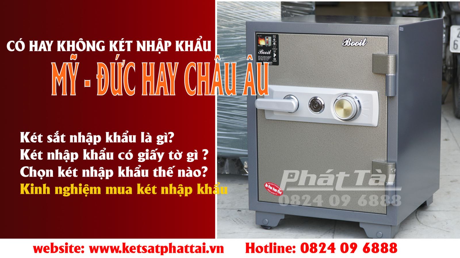 Có Hay không két sắt nhập khẩu từ Mỹ, Đức, Nhập khẩu Châu Âu . Cách chọn mua két sắt nhập khẩu tốt
